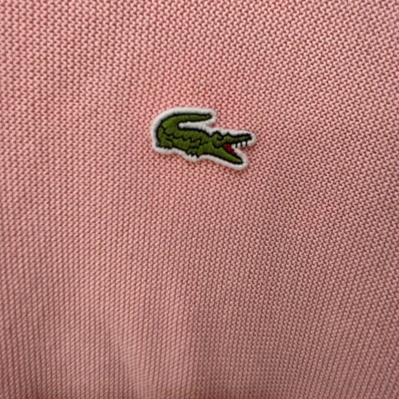 Lacoste Women’s Pink Cotton Crewneck Sweater – Size 40 – Classic Crocodile Logo - Picture 4 of 10